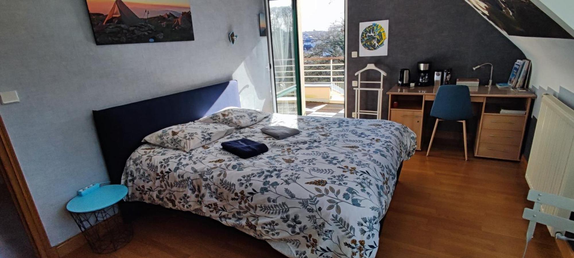 Grande chambre SDB privée avec balcon Lannion Exterior foto