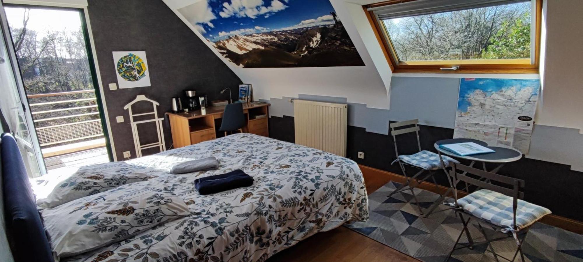 Grande chambre SDB privée avec balcon Lannion Exterior foto